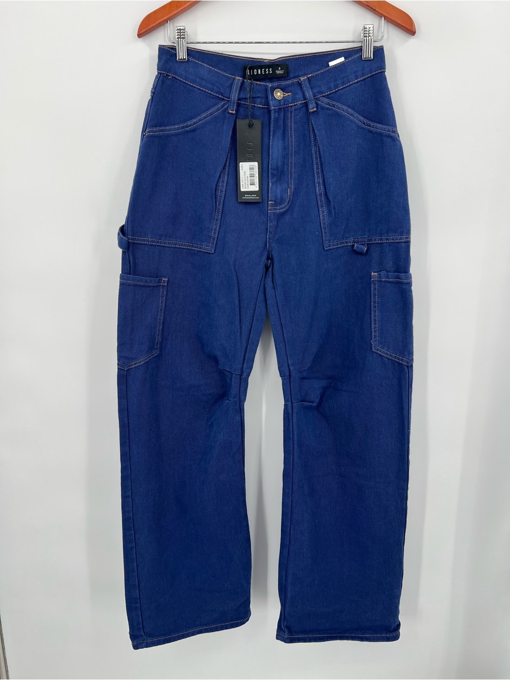 LIONESS Miami Vice Pant Dark Denim Size S - Picture 4 of 10